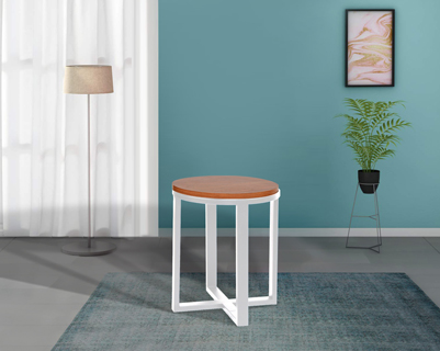Kumasi Accent Table White Color
